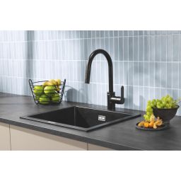 Grohe Get bateria kuchenna stojąca czarny mat 314842431