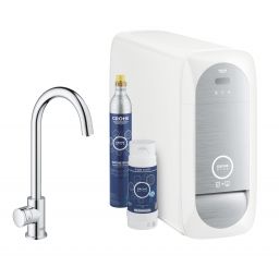 Grohe Blue Home zestaw startowy z zaworem kuchennym Mono chrom 31498001