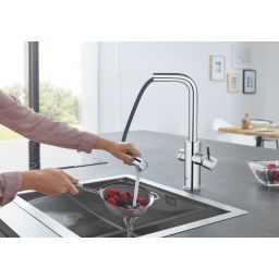 Grohe Blue Home zestaw startowy z baterią kuchenną chrom 31539000