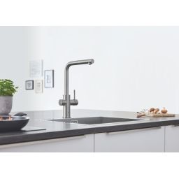 Grohe Blue bateria kuchenna z filtrem stojąca stal 31539DC0