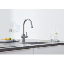 Grohe Blue bateria kuchenna z filtrem stojąca SuperSteel 31541DC0