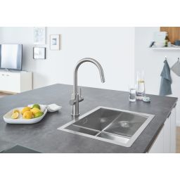 Grohe Blue bateria kuchenna z filtrem stojąca SuperSteel 31541DC0
