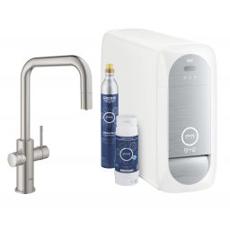 Grohe Blue Home zestaw startowy z baterią kuchenną stal nierdzewna 31543DC0