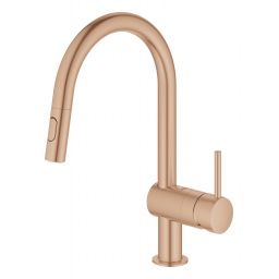 Grohe Minta bateria kuchenna stojąca Brushed Warm Sunset 32321DL2