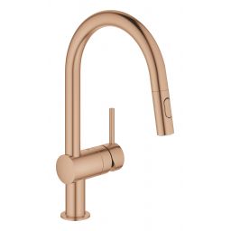 Grohe Minta bateria kuchenna stojąca Brushed Warm Sunset 32321DL2
