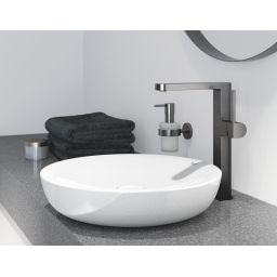 Grohe Plus bateria umywalkowa stojąca Brushed Hard Graphite 32618AL3