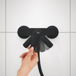 Grohe Get bateria prysznicowa ścienna czarny mat 328882430