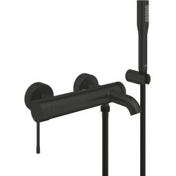 Grohe Essence New bateria wannowo-prysznicowa ścienna czarna 336282431