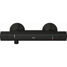 Grohe Precision bateria prysznicowa ścienna z termostatem czarna 345942430