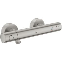 Grohe Grohtherm 800 bateria prysznicowa ścienna z termostatem stal nierdzewna 34765DC0