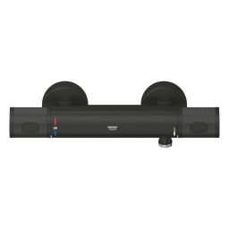 Grohe Precision Feel bateria prysznicowa ścienna termostatyczna czarny mat 347902430