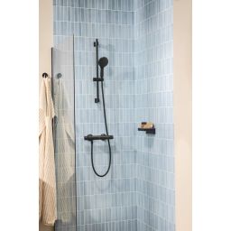 Grohe Precision Flow bateria prysznicowa ścienna termostatyczna czarny mat 348402430