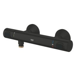 Grohe Precision Flow bateria prysznicowa ścienna termostatyczna czarny mat 348402430