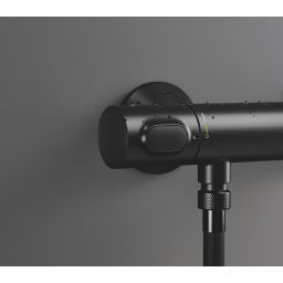 Grohe Precision Flow bateria prysznicowa ścienna termostatyczna czarny mat 348402430