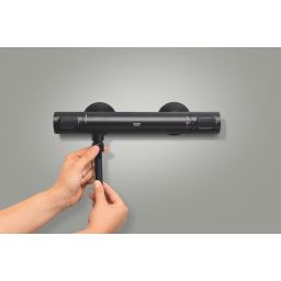 Grohe Precision Flow bateria prysznicowa ścienna termostatyczna czarny mat 348402430