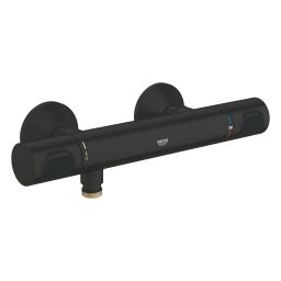 Grohe Precision Flow bateria prysznicowa ścienna termostatyczna czarny mat 348402430