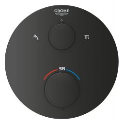 Grohe Precision prysznicowa podtynkowa termostatyczna czarny mat 348802430