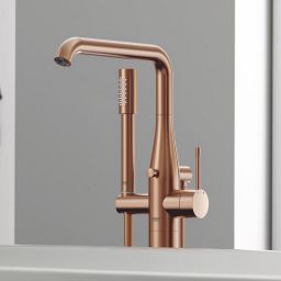 Grohe Essence bateria wannowo-prysznicowa wolnostojąca Brushed Warm Sunset 23491DL1