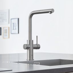 Grohe Blue bateria kuchenna z filtrem stojąca stal 31539DC0