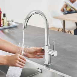 Grohe Blue bateria kuchenna z filtrem stojąca StarLight Chrome 31455001