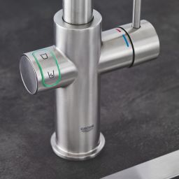 Grohe Blue bateria kuchenna z filtrem stojąca SuperSteel 31455DC1