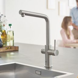 Grohe Blue bateria kuchenna z filtrem stojąca SuperSteel 31454DC1
