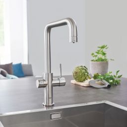 Grohe Blue Home zestaw startowy z baterią kuchenną stal nierdzewna 31456DC1