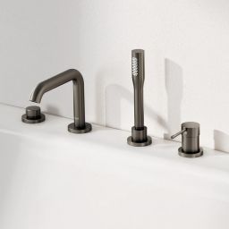 Grohe Essence bateria wannowo-prysznicowa nawannowa Brushed Hard Graphite 19578AL1