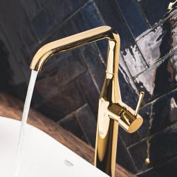 Grohe Essence New bateria umywalkowa stojąca wysoka cool sunrise 32901GL1