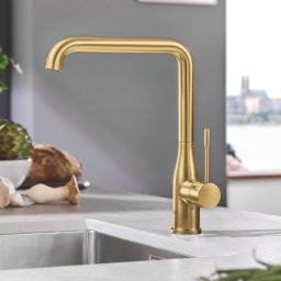 Grohe Essence bateria kuchenna stojąca Brushed Cool Sunrise 30269GN0