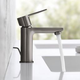 Grohe Lineare bateria umywalkowa stojąca Brushed Hard Graphite 32109AL1