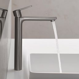 Grohe Lineare bateria umywalkowa stojąca Brushed Hard Graphite 23405AL1