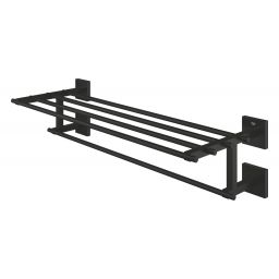 Grohe Start Cube półka z relingiem na ręcznik czarny mat 410992430