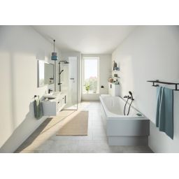 Grohe Start Cube półka z relingiem na ręcznik czarny mat 410992430