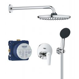 Grohe Start Edge zestaw prysznicowy podtynkowy z deszczownicą chrom 25293000