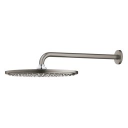 Grohe Rainshower deszczownica z ramieniem 31x31 cm okrągła Brushed Hard Graphite 26066AL0
