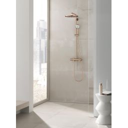 Grohe Euphoria zestaw prysznicowy ścienny termostatyczny z deszczownicą Warm Sunset 26075DA0