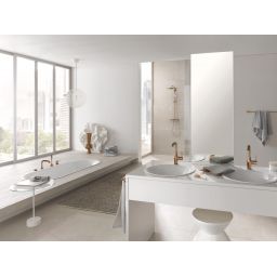 Grohe Euphoria zestaw prysznicowy ścienny termostatyczny z deszczownicą Warm Sunset 26075DA0