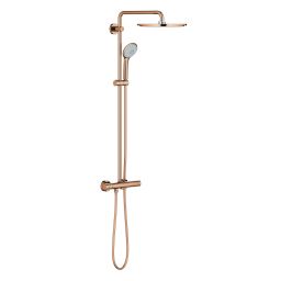 Grohe Euphoria zestaw prysznicowy ścienny termostatyczny z deszczownicą Warm Sunset 26075DA0