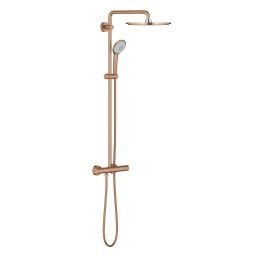 Grohe Euphoria System 310 zestaw prysznicowy ścienny termostatyczny z deszczownicą brushed warm sunset 26075DL0