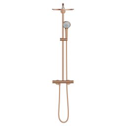 Grohe Euphoria System 310 zestaw prysznicowy ścienny termostatyczny z deszczownicą brushed warm sunset 26075DL0
