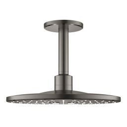 Grohe Rainshower deszczownica z ramieniem 31x31 cm okrągła Brushed Hard Graphite 26477AL0