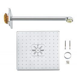 Grohe Rainshower 310 SmartActive Cube deszczownica 31 cm kwadratowa z ramieniem ściennym chrom 26479000