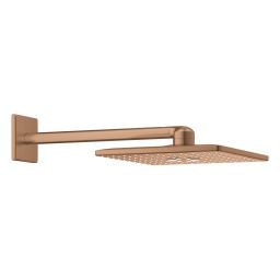 Grohe Rainshower 310 SmartActive Cube deszczownica 31 cm kwadratowa z ramieniem ściennym brushed warm sunset 26479DL0