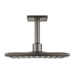 Grohe Rainshower 310 SmartActive Cube deszczownica 31 cm kwadratowa z ramieniem sufitowym brushed hard graphite 26481AL0