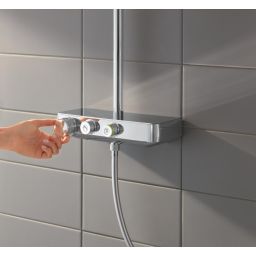 Grohe Euphoria zestaw prysznicowy ścienny termostatyczny z deszczownicą chrom 26509000