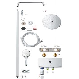 Grohe Euphoria zestaw prysznicowy ścienny termostatyczny z deszczownicą chrom 26509000