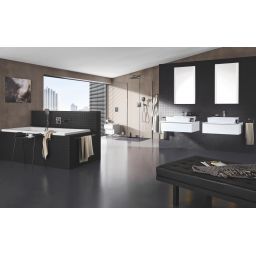 Grohe Rainshower Mono 310 Cube deszczownica 31 cm kwadratowa z ramieniem ściennym brushed hard graphite 26564AL0