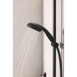 Grohe Vitalio Start Shower System zestaw prysznicowy ścienny termostatyczny z deszczownicą czarny 266772430