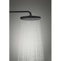 Grohe Vitalio Start System 250 zestaw prysznicowy ścienny termostatyczny z deszczownicą czarny mat 266772431